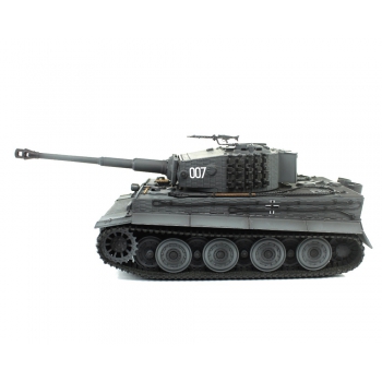 Ferngesteuerter Panzer IR/Sound 1:24 Deutscher Tiger I Spätlackierung Grau RTR 2,4 GHz - Heng Long 3841-11-LG